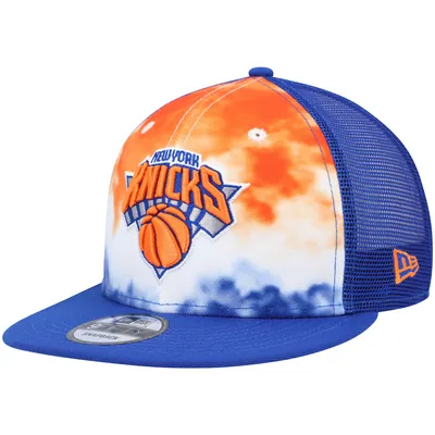 New York Knicks New Era Hazy Trucker 9FIFTY Snapback Hat - Royal