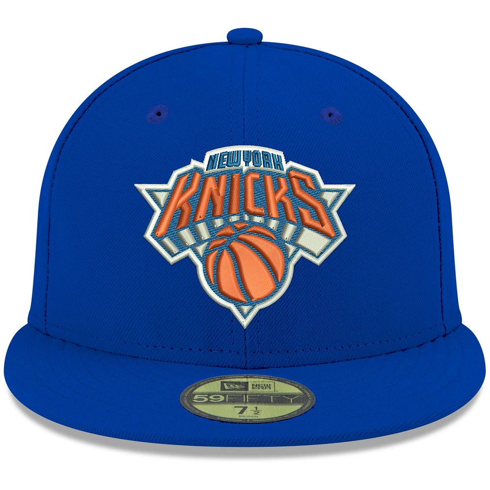 Casquette ajustée 59FIFTY Royal New York Knicks Era pour homme