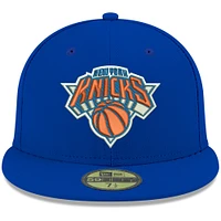 Casquette ajustée 59FIFTY Royal New York Knicks Era pour homme