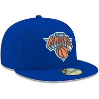 Casquette ajustée 59FIFTY Royal New York Knicks Era pour homme