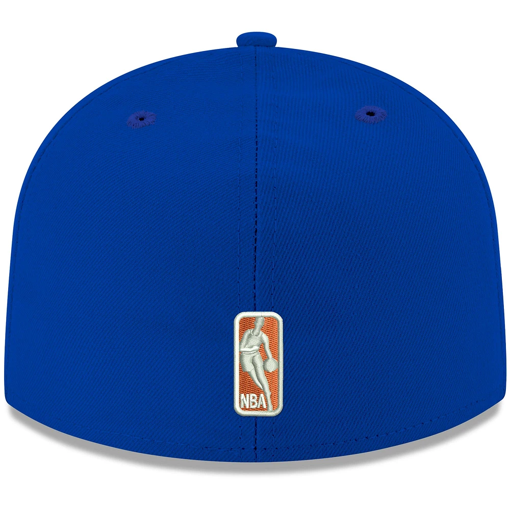 Casquette ajustée 59FIFTY Royal New York Knicks Era pour homme