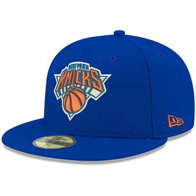 Casquette ajustée 59FIFTY Royal New York Knicks Era pour homme