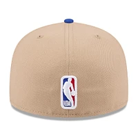 Men's New Era Tan/Blue York Knicks 2024 NBA Draft 59FIFTY Fitted Hat