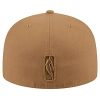 Men's New Era Tan York Knicks 59FIFTY Fitted Hat