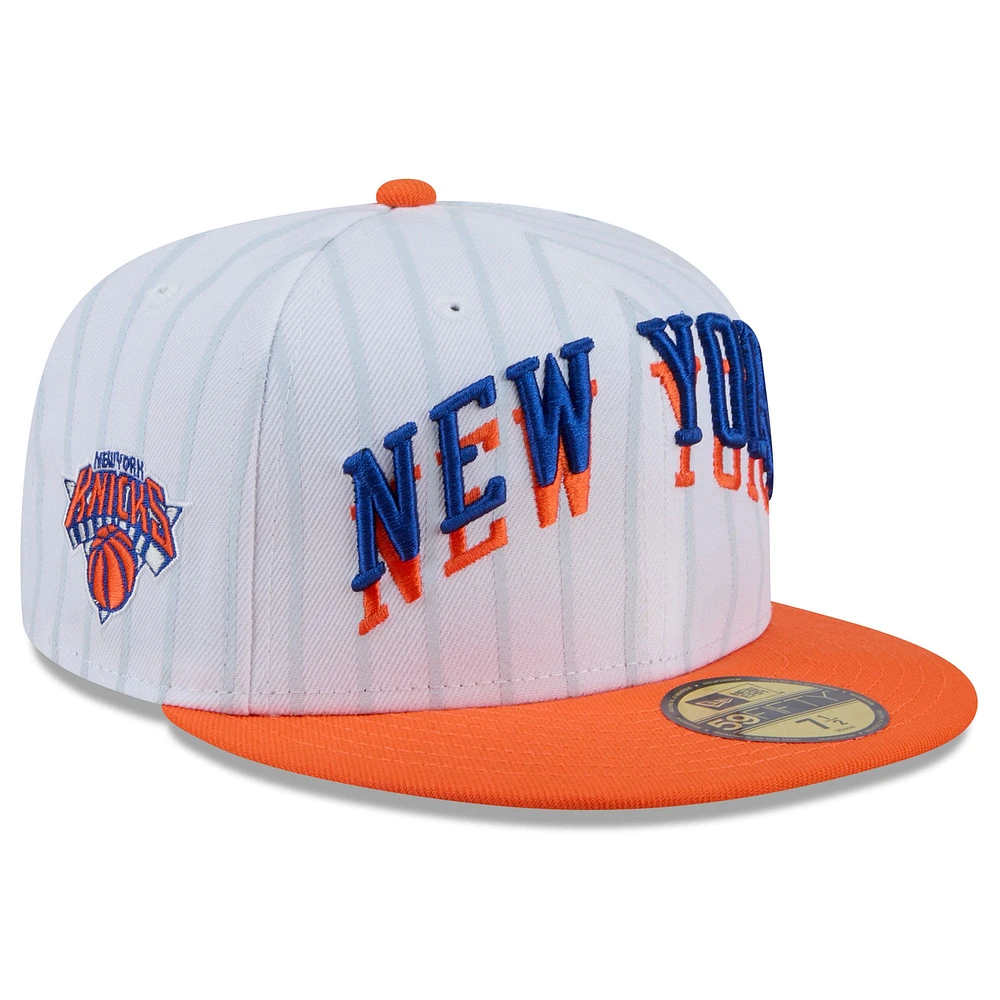 Men's New Era  White York Knicks 2024/25 City Edition 59FIFTY Fitted Hat