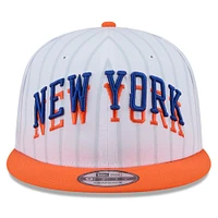 Casquette snapback New Era New York Knicks City Edition 2024/25 blanche pour homme 9FIFTY