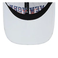 Casquette ajustable New Era New York Knicks City Edition 2024/25 9TWENTY pour homme blanche