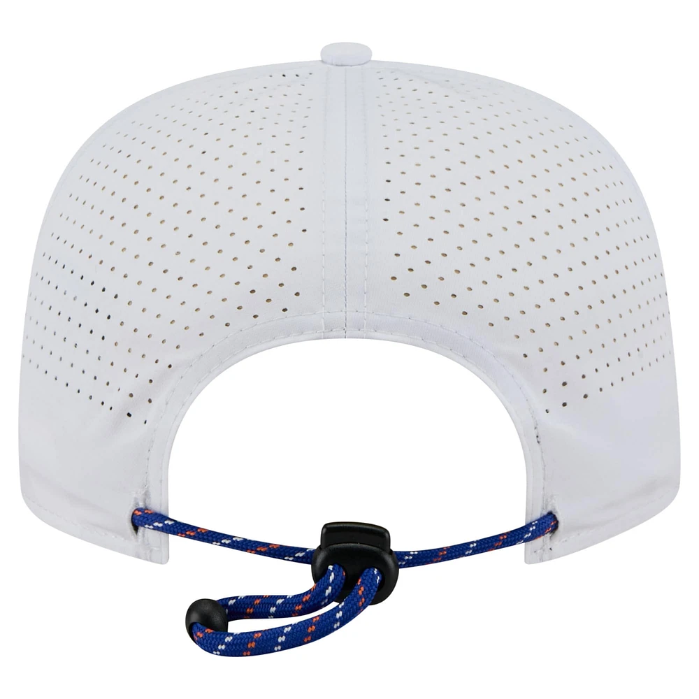 Men's New Era White New York Knicks Performance Rope Golfer Adjustable Hat