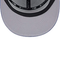 Men's New York Knicks  New Era Blue Victory Grove Split Panel 9FIFTY Snapback Hat