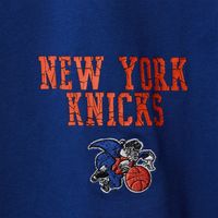 Men's Nike Blue New York Knicks 2021/22 Hardwood Classics Classic Edition Courtside T-Shirt