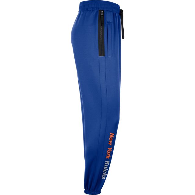 Pantalon Performance Nike New York Knicks Showtime Logo Bleu pour Homme