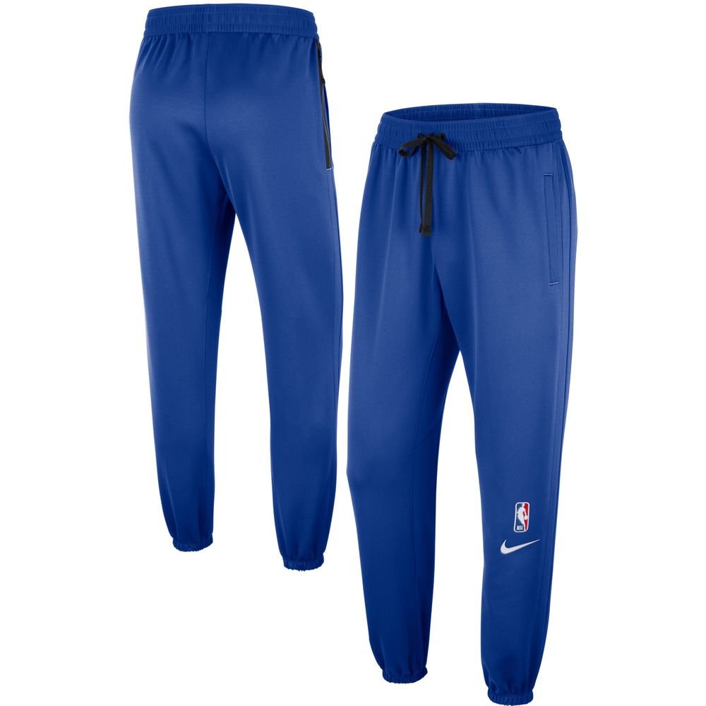 Men's Nike Blue New York Knicks Showtime Logo Performance Pants