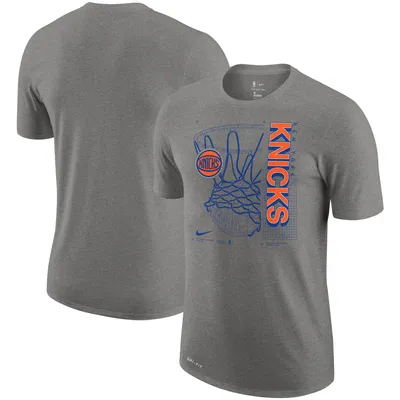 New York Knicks Nike Essential Hoop Performance T-Shirt - Heathered Gray