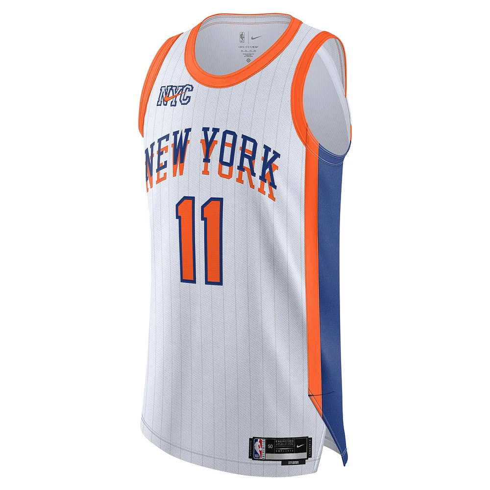 Men's Nike Jalen Brunson White New York Knicks 2024/25 Authentic Player Jersey - City Edition