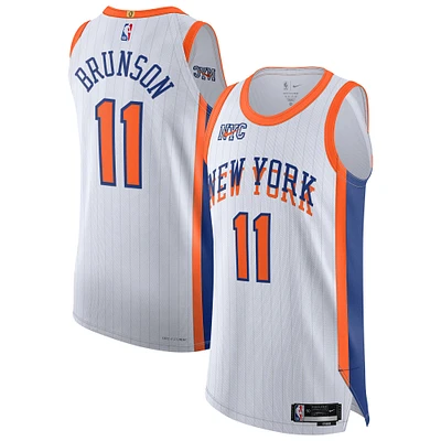 Maillot de joueur authentique Nike Jalen Brunson pour homme des New York Knicks 2024/25 - Édition City