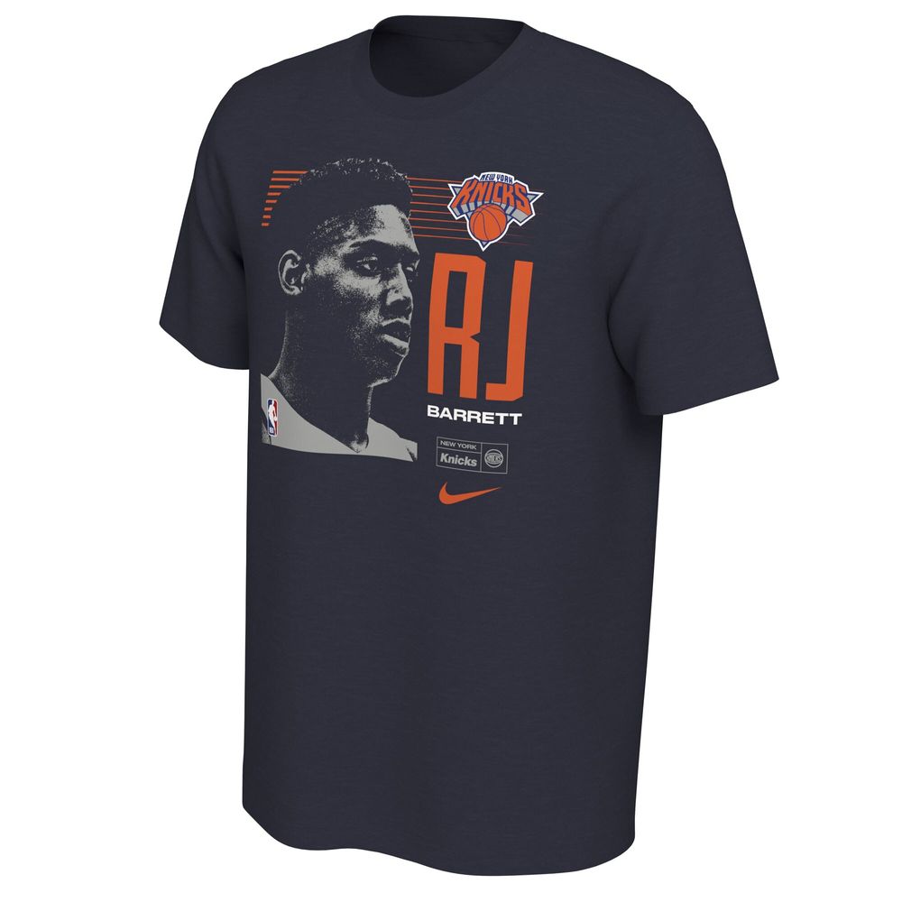 Men's Nike RJ Barrett Navy New York Knicks 2019 NBA Draft First Round Rookie T-Shirt