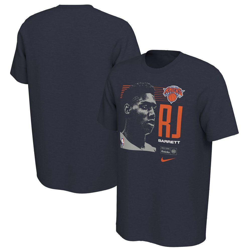 Men's Nike RJ Barrett Navy New York Knicks 2019 NBA Draft First Round Rookie T-Shirt