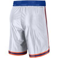 Men's Nike White/Blue New York Knicks 2021/22 Classic Edition Swingman Performance Shorts