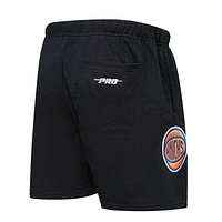 Men's Pro Standard Black New York Knicks City Scape Mesh Shorts