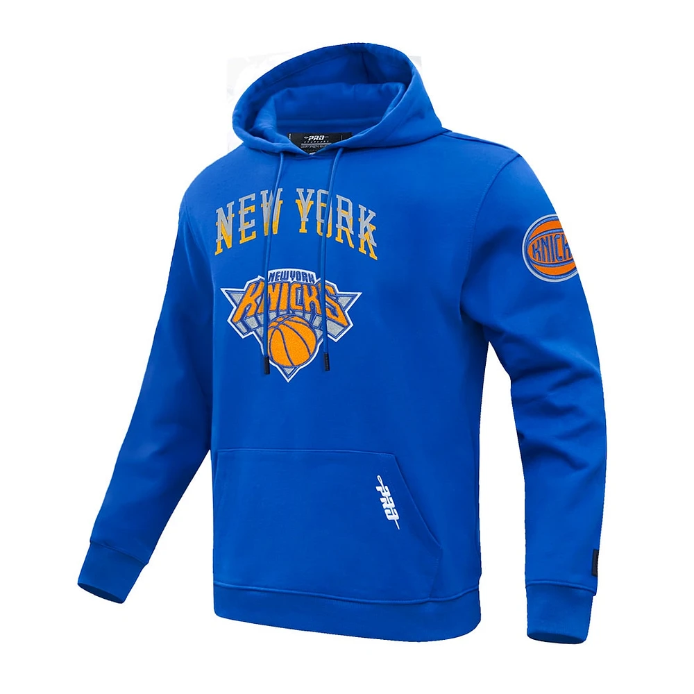 Men's Pro Standard Blue New York Knicks 2024/25 City Edition Pullover Hoodie