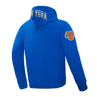 Men's Pro Standard Blue New York Knicks 2024/25 City Edition Pullover Hoodie