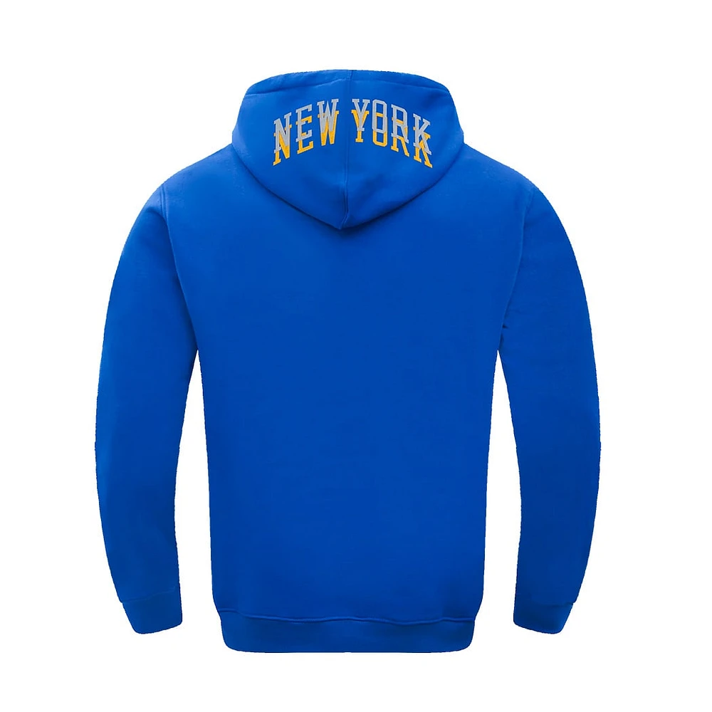 Men's Pro Standard Blue New York Knicks 2024/25 City Edition Pullover Hoodie