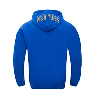 Men's Pro Standard Blue New York Knicks 2024/25 City Edition Pullover Hoodie