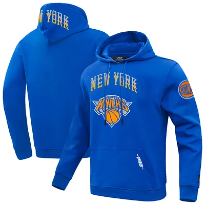 Men's Pro Standard Blue New York Knicks 2024/25 City Edition Pullover Hoodie