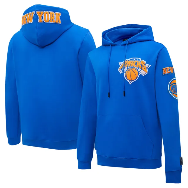 Men's New York Mets Mitchell & Ness Royal Head Coach Pullover Hoodie