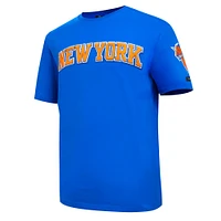 Men's Pro Standard Blue New York Knicks Chenille T-Shirt