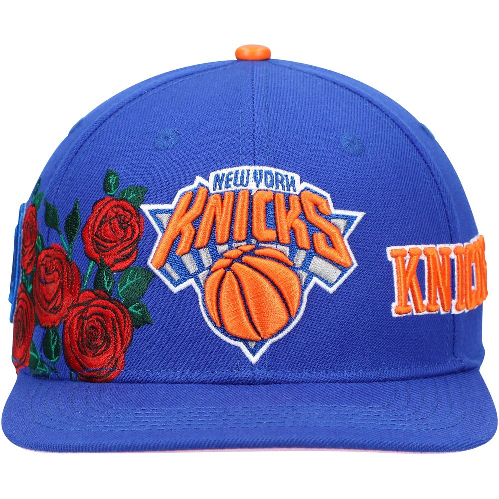 Men's Pro Standard Blue New York Knicks Roses Snapback Hat