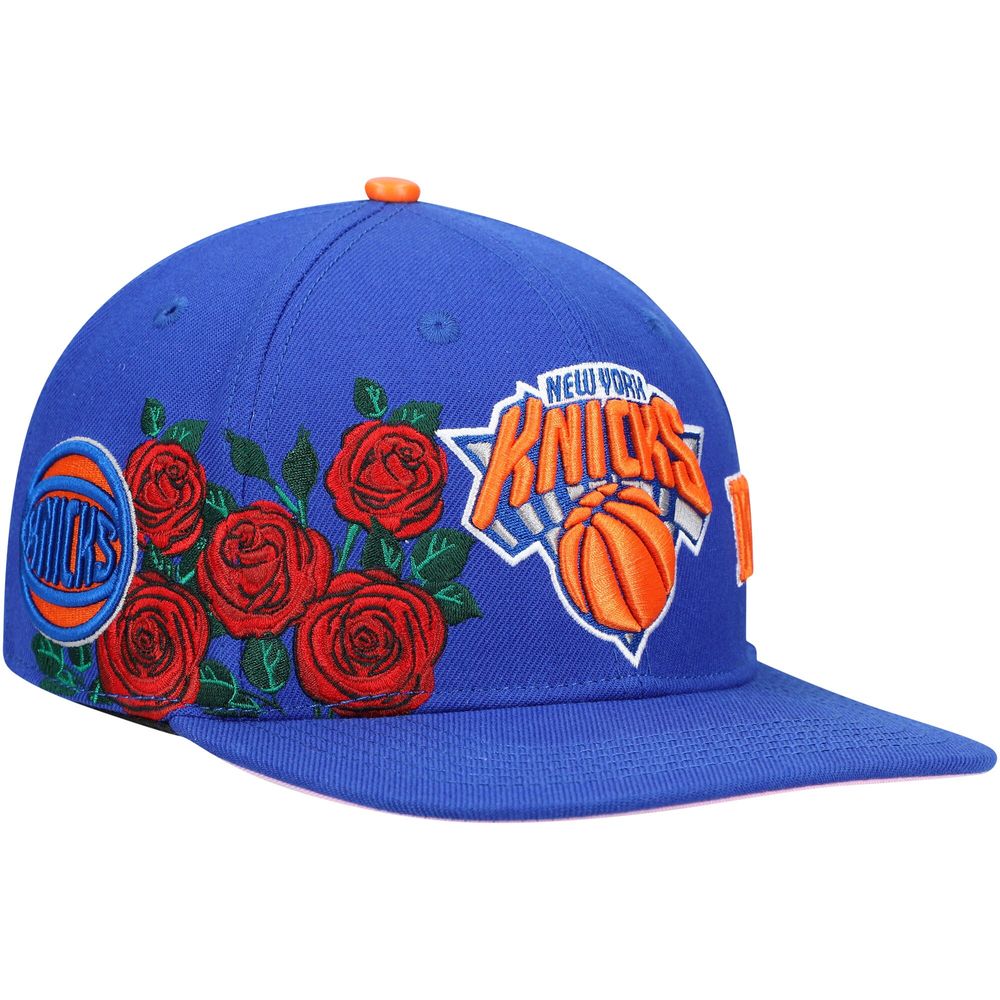 Men's Pro Standard Blue New York Knicks Roses Snapback Hat