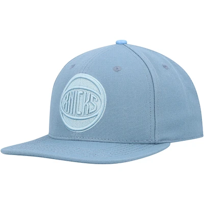 Casquette Snapback ton sur ton Pro Standard bleue des New York Knicks pour hommes