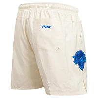 Men's Pro Standard Cream New York Knicks Triple Tonal Woven Shorts