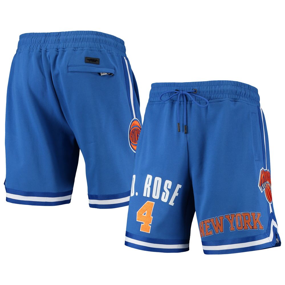 Men's Pro Standard Derrick Rose Blue New York Knicks Player Replica Shorts