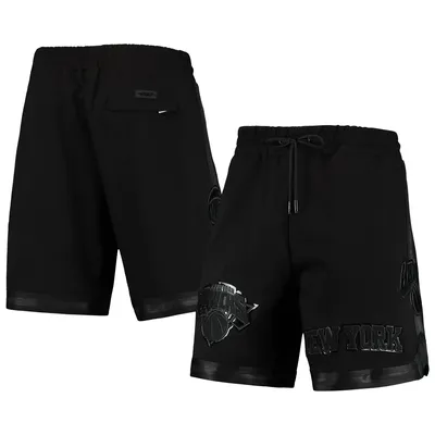 New York Knicks Pro Standard Triple Black Gloss Shorts