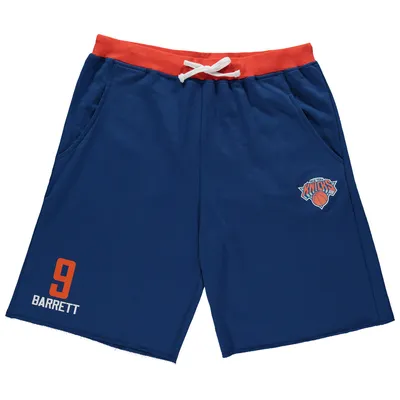 RJ Barrett New York Knicks Big & Tall French Terry Name Number Shorts - Blue