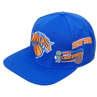 Casquette Snapback Royal New York Knicks Championship Capsule pour homme