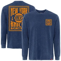 T-shirt à manches longues Sportiqe bleu pour homme, Bono, des New York Knicks