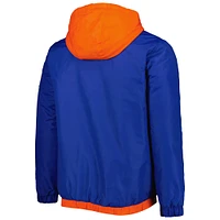 Men's Starter Blue New York Knicks The Triple Double Full-Zip Hoodie Jacket