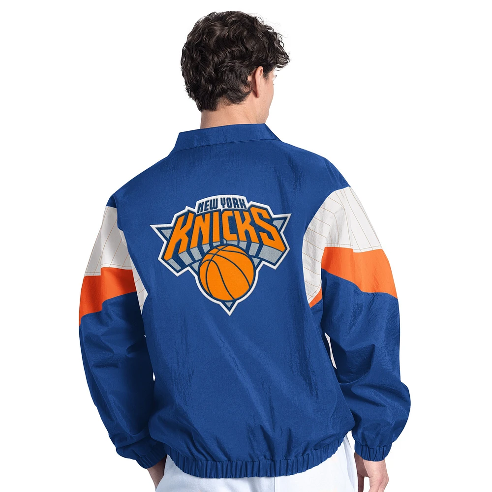 Veste zippée pour homme Starter Blue New York Knicks Yard Line