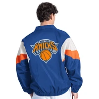Veste zippée pour homme Starter Blue New York Knicks Yard Line