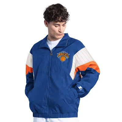 Veste zippée pour homme Starter Blue New York Knicks Yard Line
