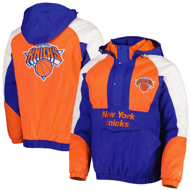 Men's New York Knicks Mitchell & Ness Royal Team Origins Fleece Pullover  Hoodie