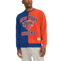 Men's Tommy Jeans Royal/Orange New York Knicks Keith Split Pullover Sweatshirt