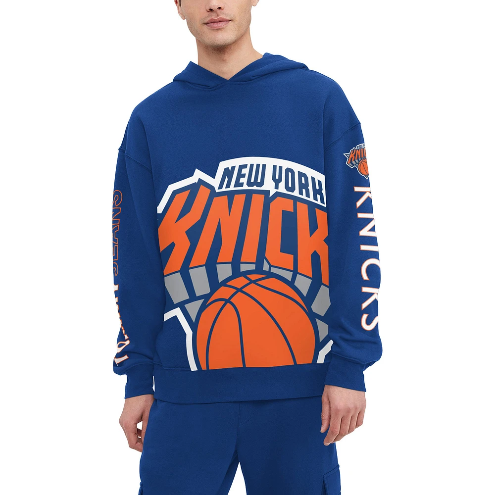 Men's Tommy Jeans Royal New York Knicks Kenny Pullover Hoodie