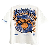 T-shirt premium blanc Two Hype pour homme, collection Drip & Dime des New York Knicks