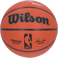 Mikal Bridges New York Knicks Autographed Wilson Authentic Series Indoor/Outdoor Basketball