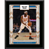 Plaque de joueur sublimée Mitchell Robinson New York Knicks 10,5" x 13"