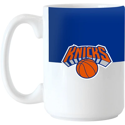 New York Knicks 15 oz. Tasse à blocs de couleurs